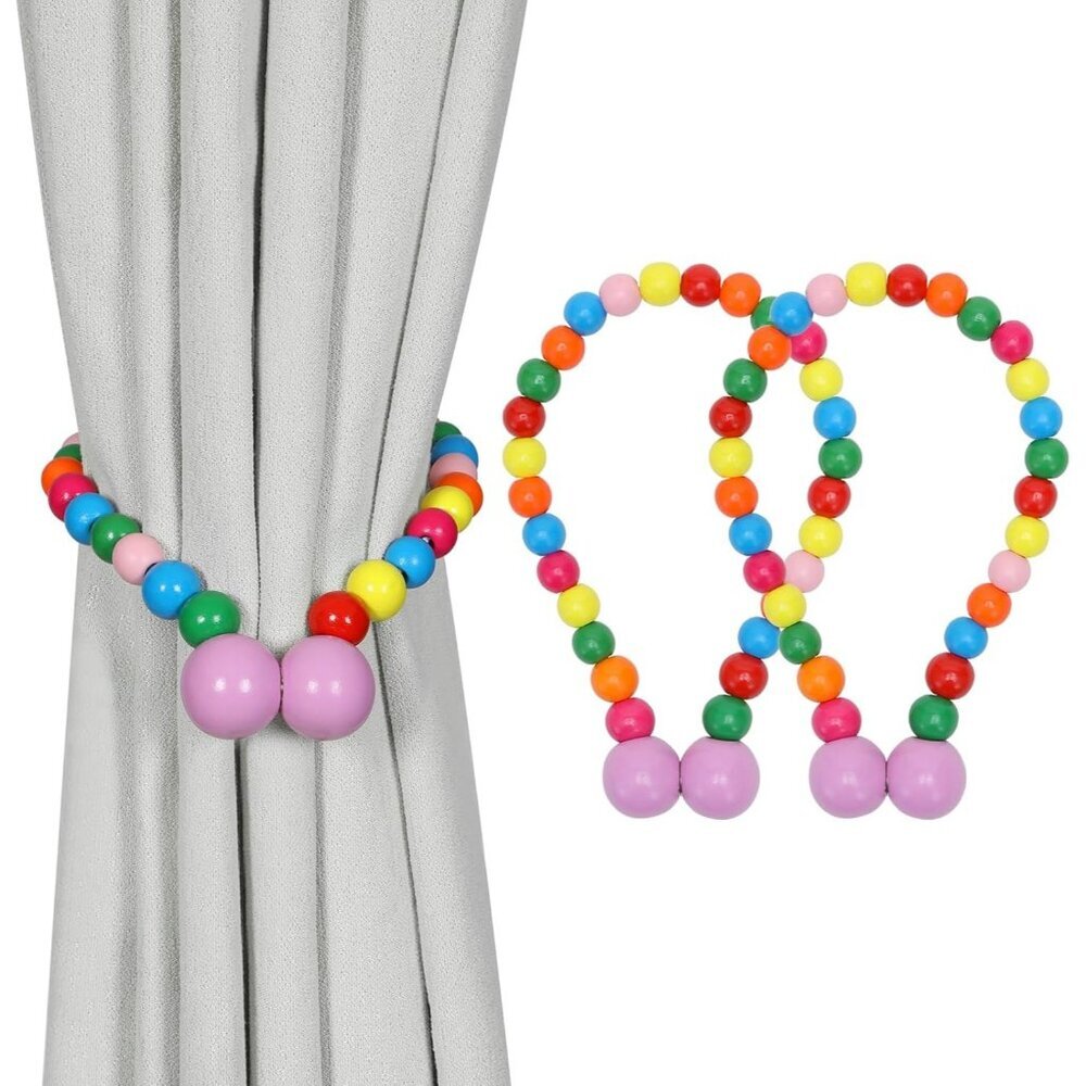 Magnetic Curtain Tiebacks Multi Curtain Holdbacks Curtains 2 Pack Nursery Decor